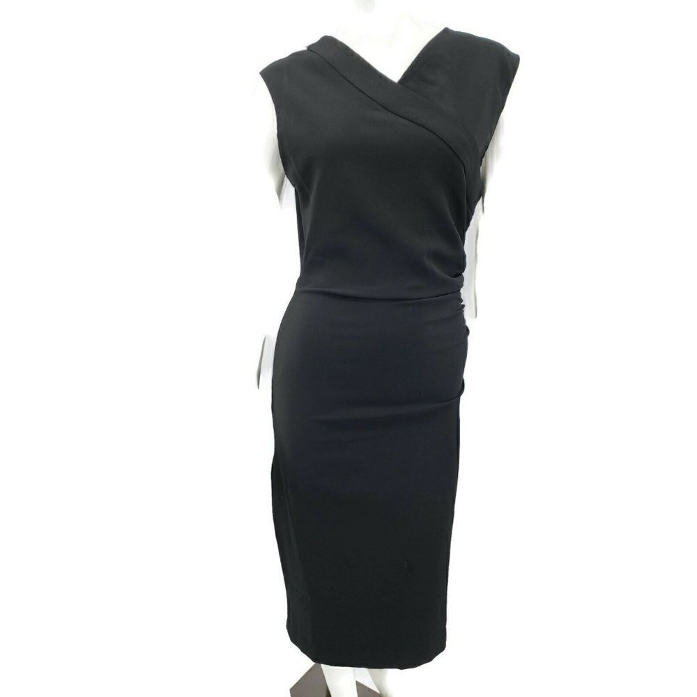 New Elizabeth Crosby Angelina Dress Womens Small Black Bodycon